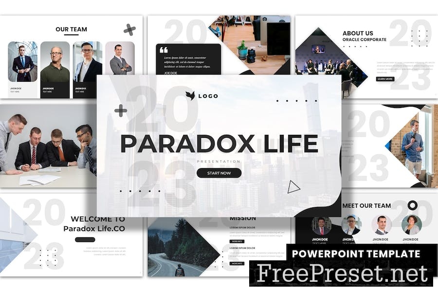 Paradox Life - PowerPoint Presentation Template JLAQWPQ