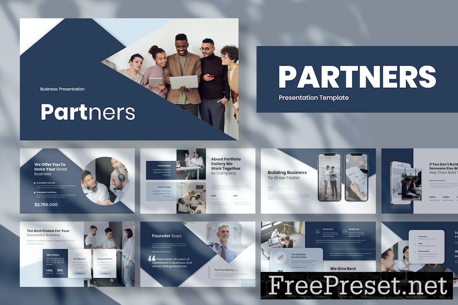 Partners - Business Presentation Keynote Template AZWL468