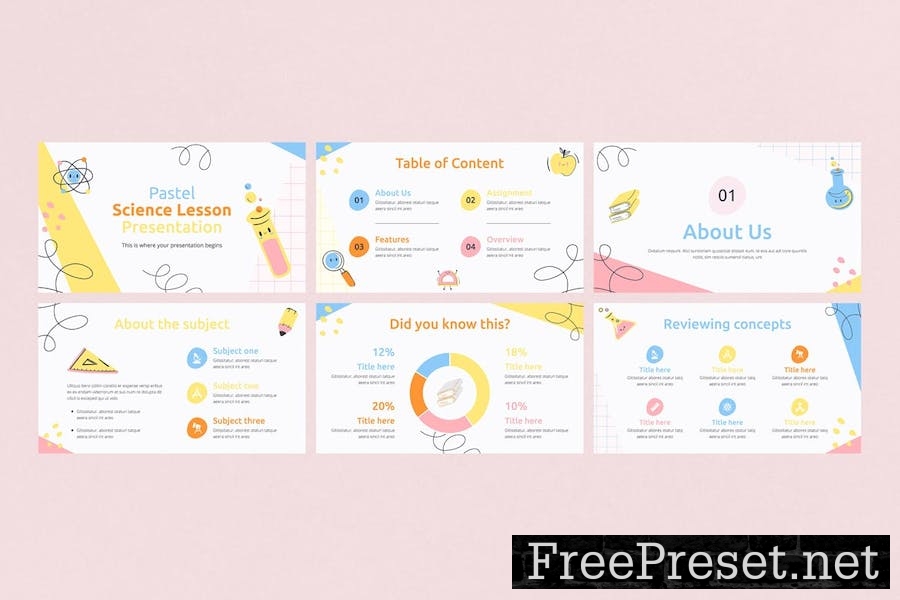 Pastel Science Lesson Google Slides Presentation KF5MPQY