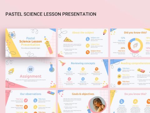 Pastel Science Lesson Google Slides Presentation KF5MPQY