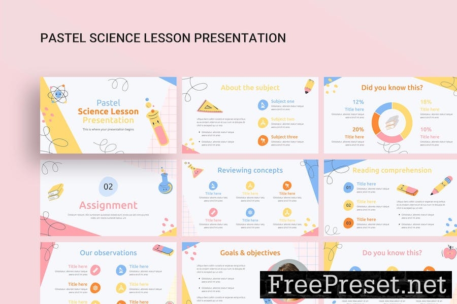 Pastel Science Lesson Google Slides Presentation KF5MPQY