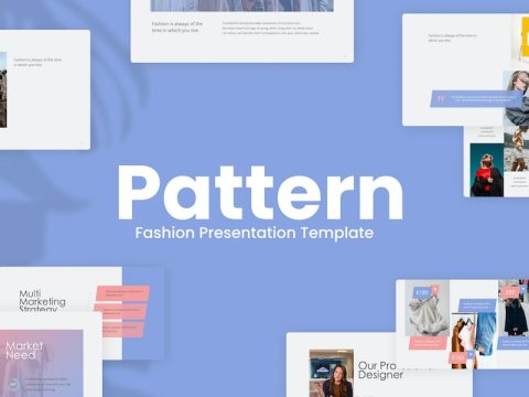 Pattern Soft Blue Modern Fashion Google Slides 3TWKE9U