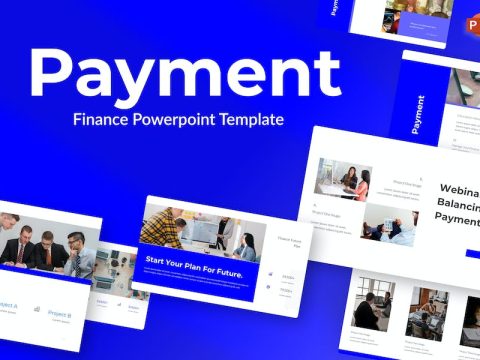 Payment Blue Finance PowerPoint Template H9DL6WP