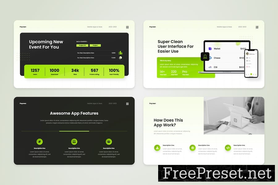 Payreen - Mobile App & SAAS Powerpoint Template JU8EAS6