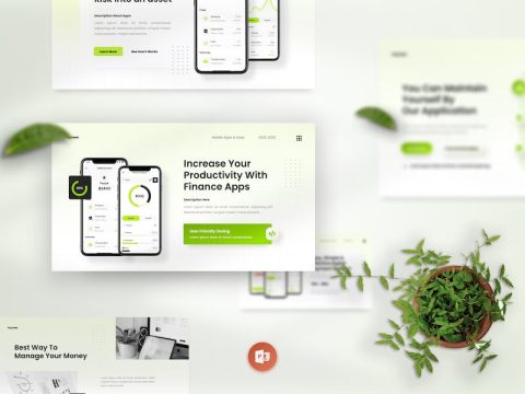 Payreen - Mobile App & SAAS Powerpoint Template JU8EAS6