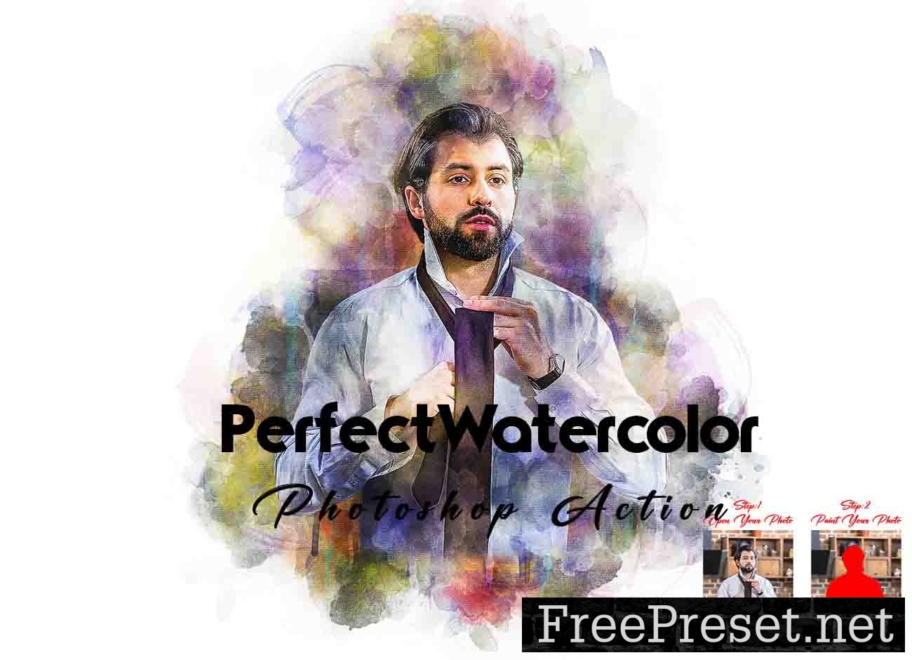 Perfect Watercolor Photoshop Action 10959152