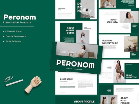 Peronom - Creative Lookbook Keynote Template