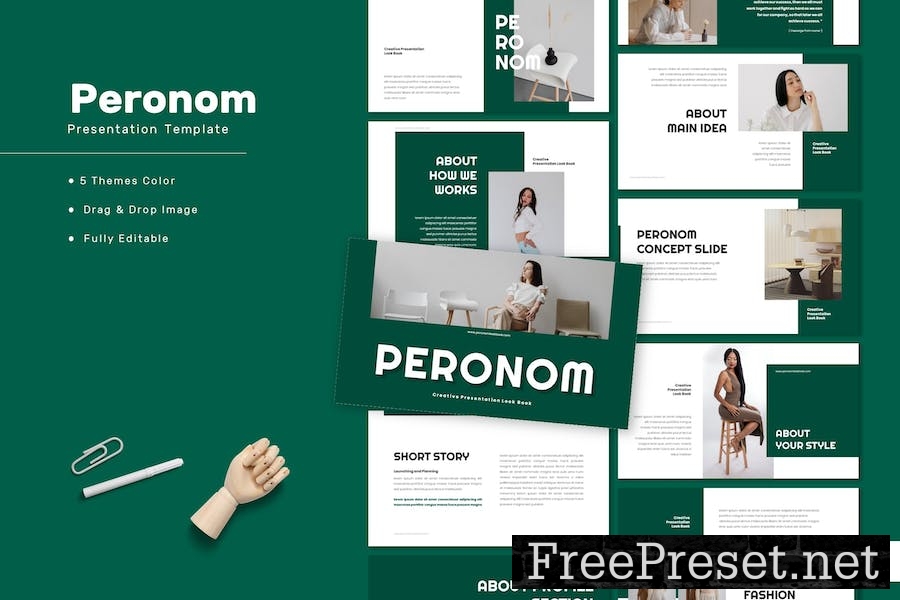 Peronom - Creative Lookbook Keynote Template