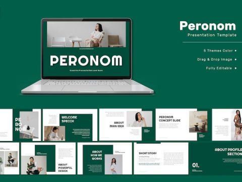 Peronom - Creative Lookbook Powerpoint Template TFCS9Z5