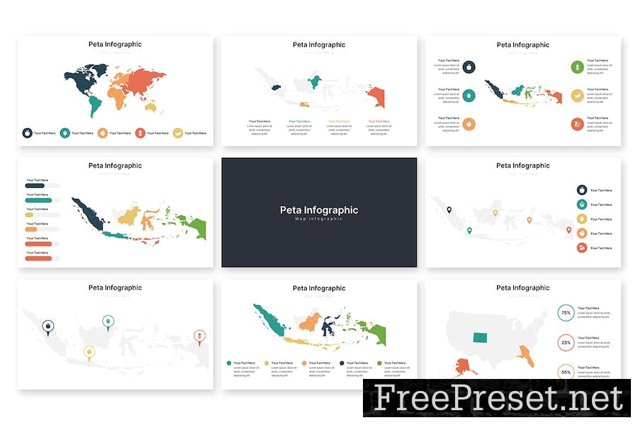 Peta Infographic - Google Slides Template
