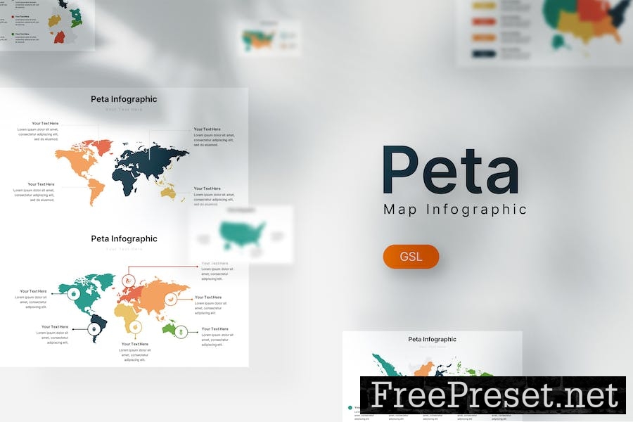 Peta Infographic - Google Slides Template