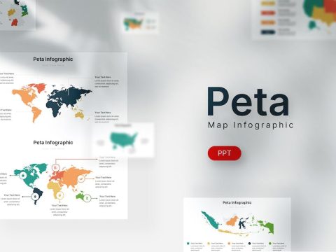 Peta Infographic - Powerpoint Template XZ2F9UX