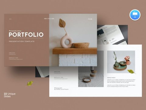 Photography Portfolio Keynote Template ASK75CB