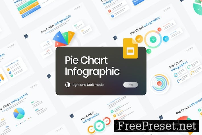 Pie Chart Infographic Gradient Google Slides Y78MNP9