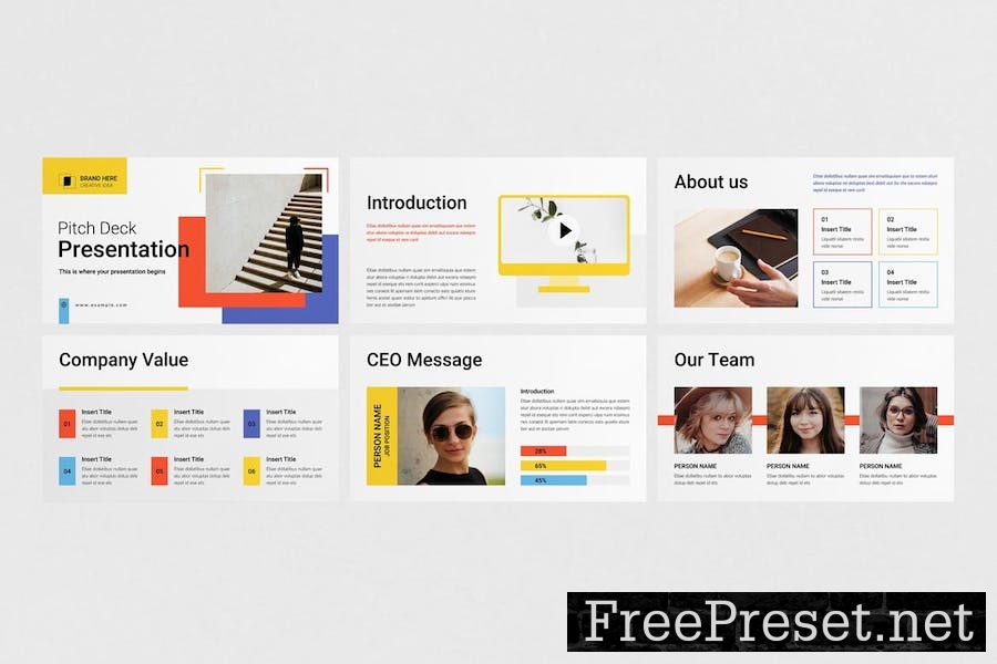 Pitch Deck Google Slides Presentation Template AB79UNE