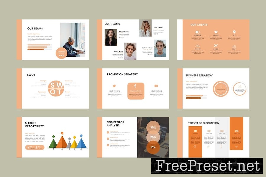 PITCH DECK Google Slides Template 57LL422