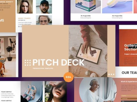 PITCH DECK Google Slides Template DY8EFPF