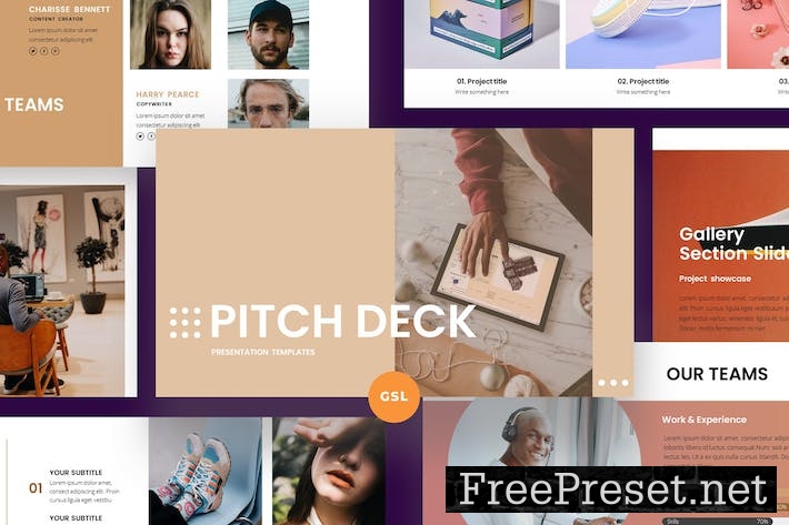 PITCH DECK Google Slides Template DY8EFPF