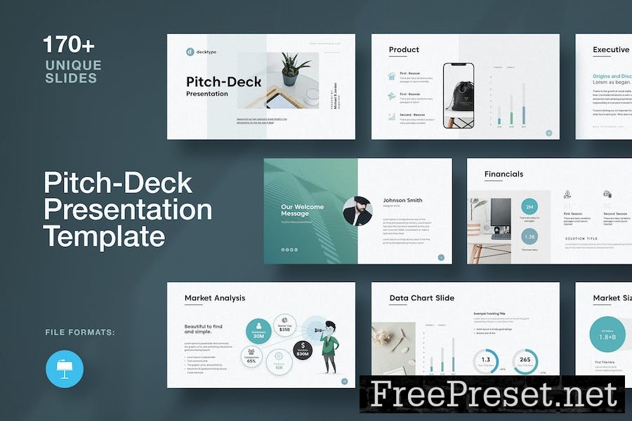 Pitch-Deck Presentation Keynote Template N5QLRKN