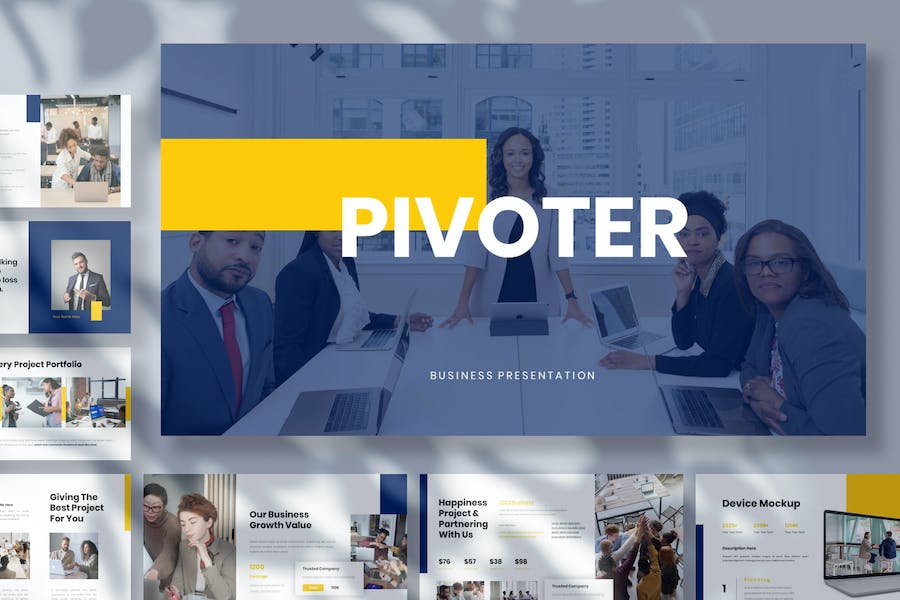 Pivoter - Business Presentation Google Slide Templ 4HCQX7F