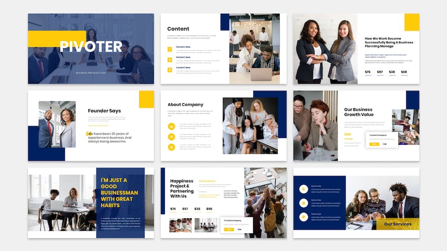 Pivoter - Business Presentation Keynote Template