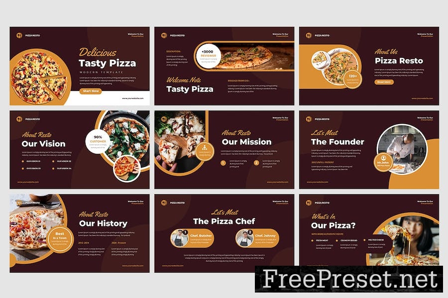 Pizza Tasty - Google Slide Templates 4WJL9R6