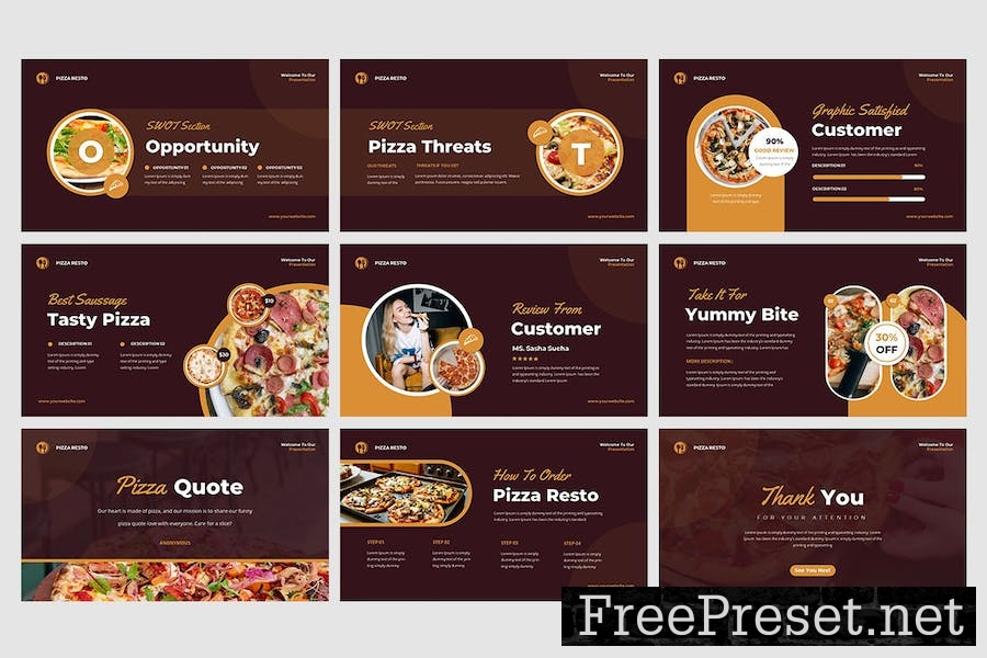 Pizza Tasty - Google Slide Templates 4WJL9R6