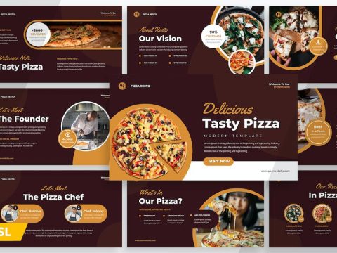 Pizza Tasty - Google Slide Templates 4WJL9R6