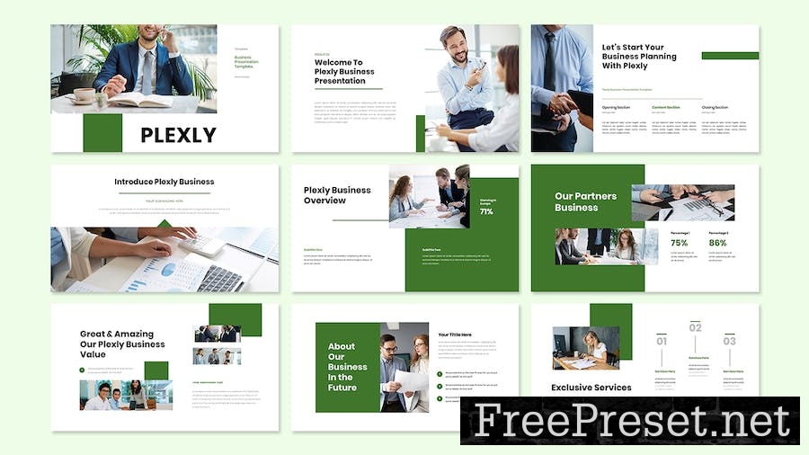 Plexly Business Presentation Google Slide Template