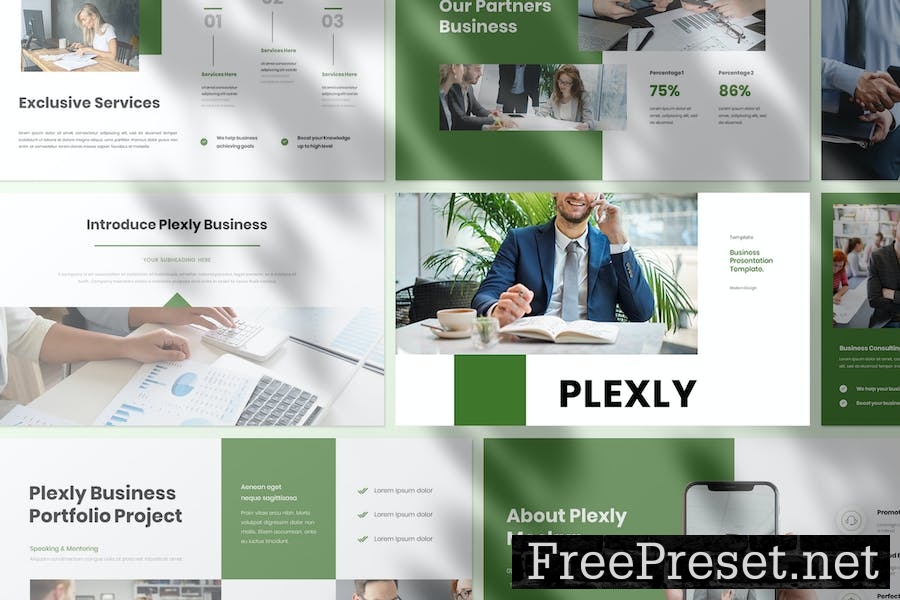 Plexly Business Presentation Google Slide Template