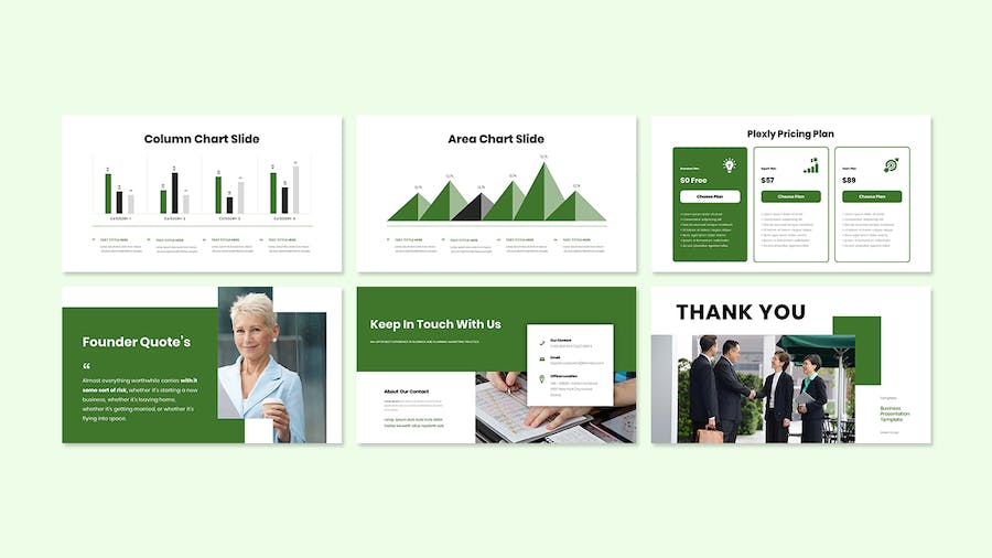 Plexly - Business Presentation PowerPoint Template G69624K