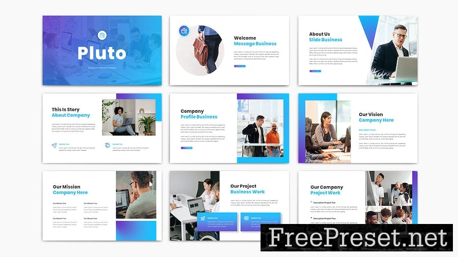 PLUTO Business Keynote Template EJSLLJT