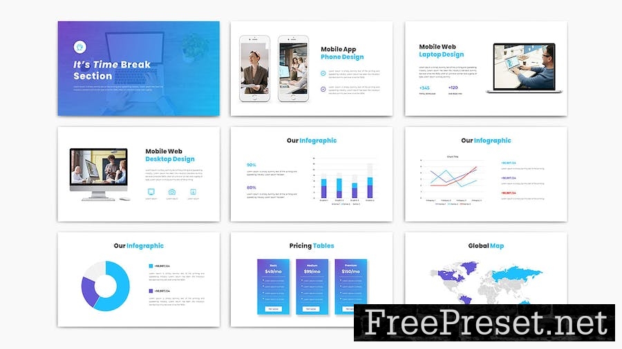 PLUTO BUSINESS Powerpoint Template STZY3A5