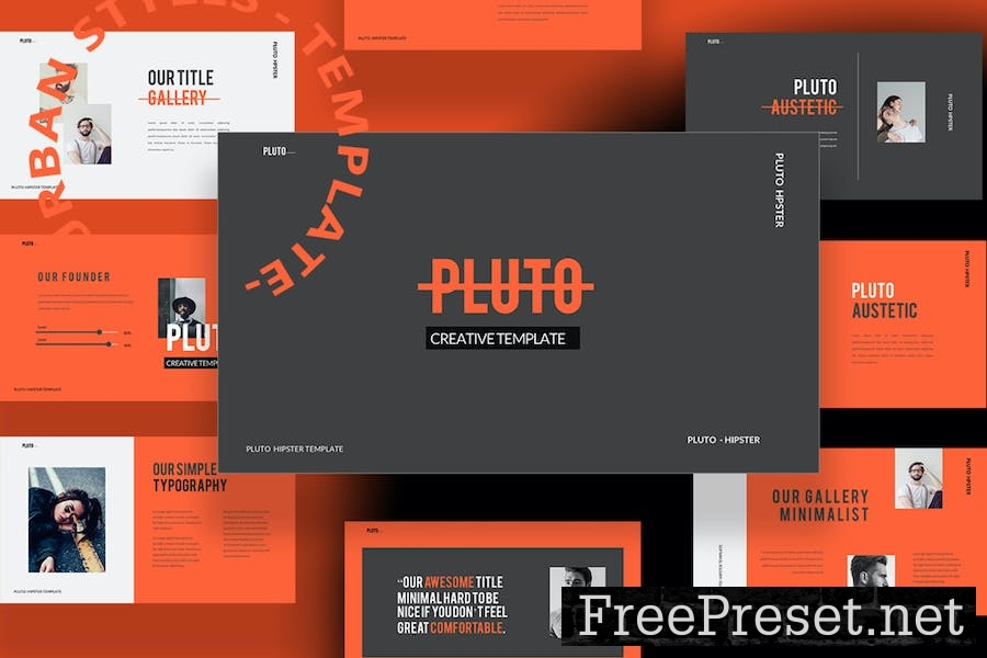 Pluto Google Slides Template 62EZFMN