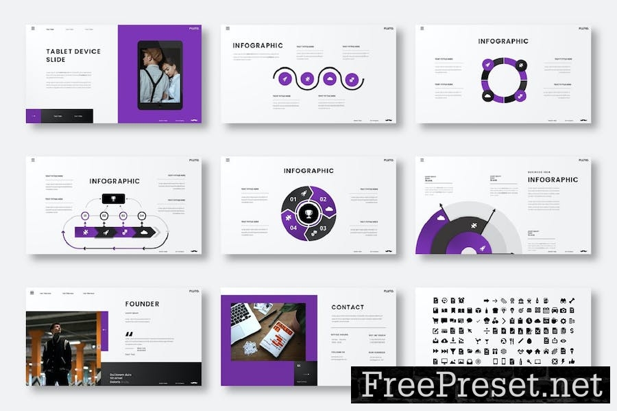 Pluto – Business PowerPoint Template UCA74CX