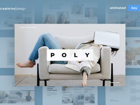 Poly Animated Keynote Template 9KSRZXA