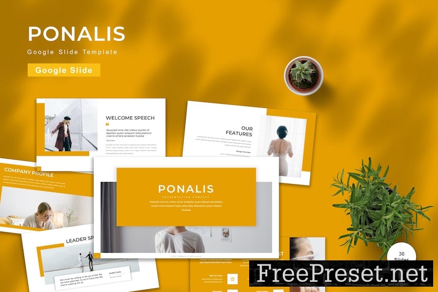 Ponalis - Google Slide Template FDPQW5P