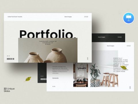 Portfolio Presentation Keynote Template T5V5P8S