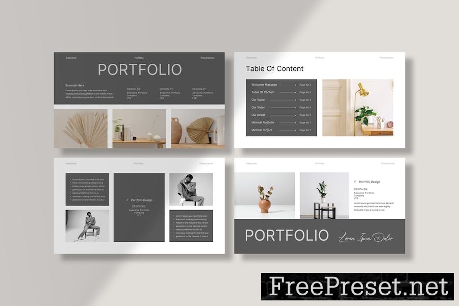 Portfolio Presentation Template AK4YGEC