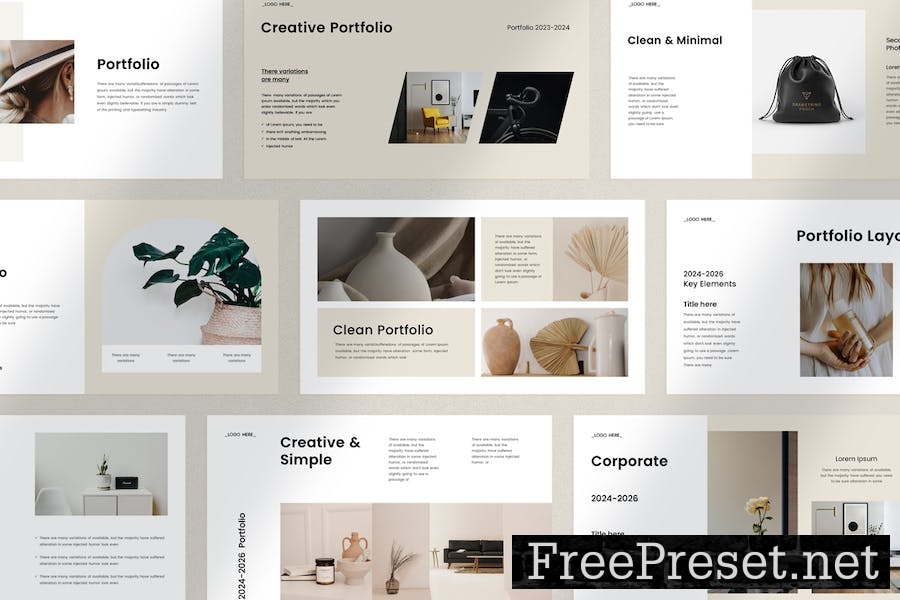 Portfolio Presentation Template EKQ92E8