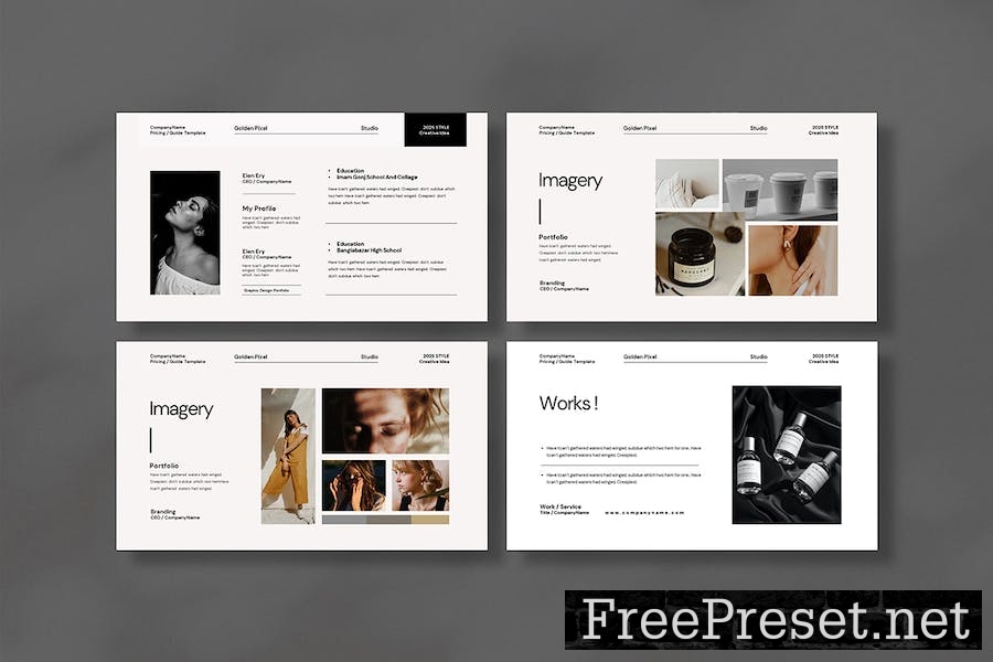 Portfolio & Resume Keynote Template AFZPC7H