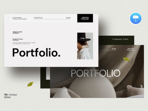 Portfolio & Resume Keynote Template AFZPC7H