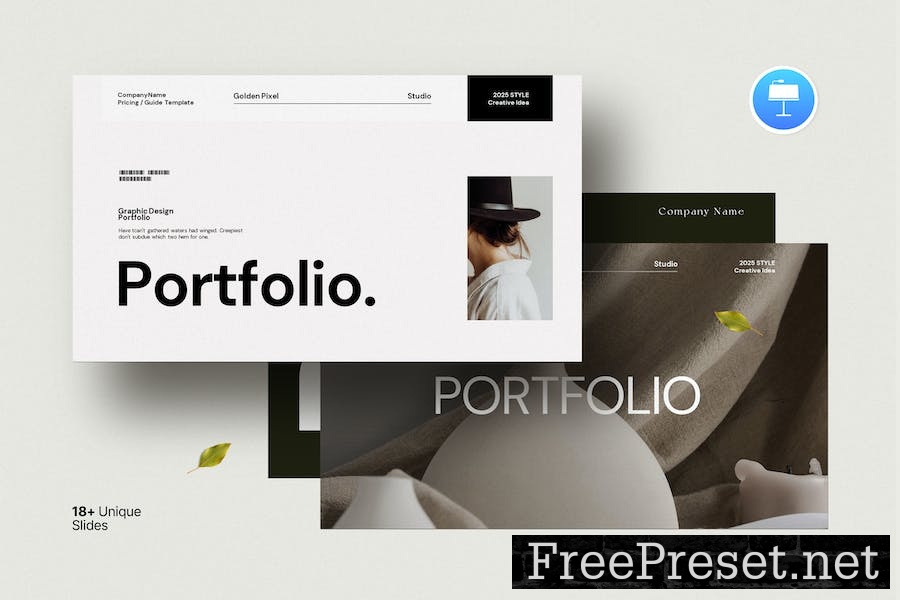 Portfolio & Resume Keynote Template AFZPC7H