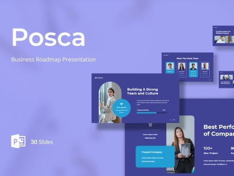 Posca - Business Roadmap Presentation PowerPoint