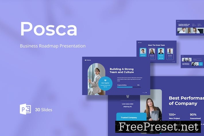 Posca - Business Roadmap Presentation PowerPoint