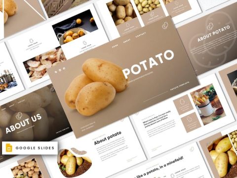 Potato - Grocery & Organic Food Google Slides YAFGVQV