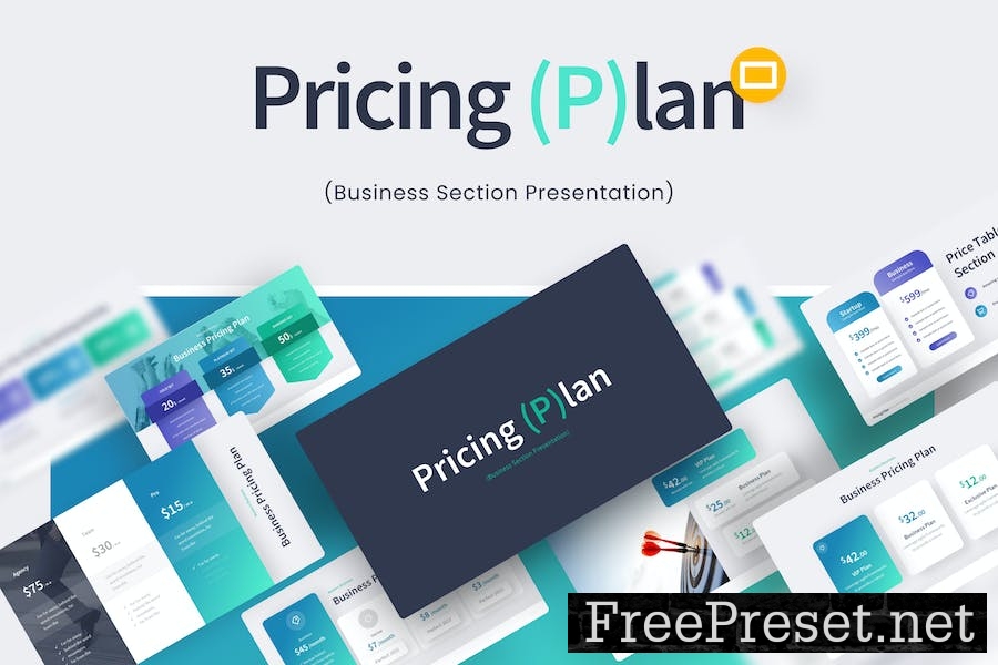 Pricing Plan Professional Google Slides Template 4L3SG9G