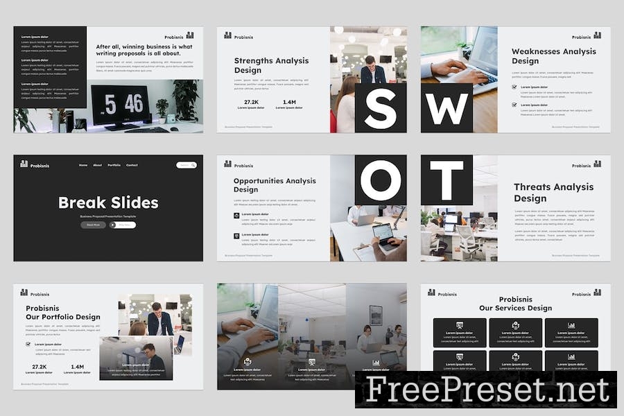 Probisnis - Business Google Slides Template MCXNMTF