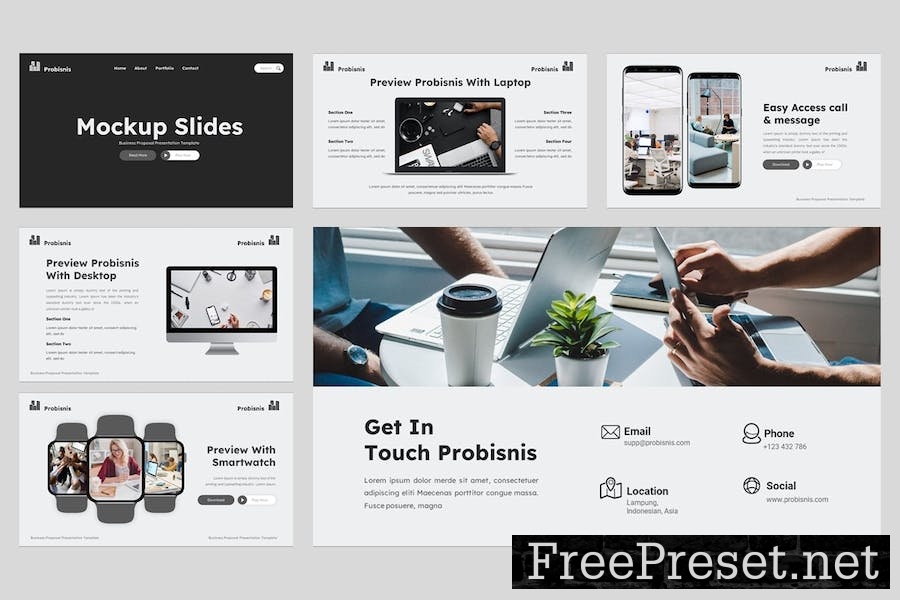 Probisnis - Business Google Slides Template MCXNMTF