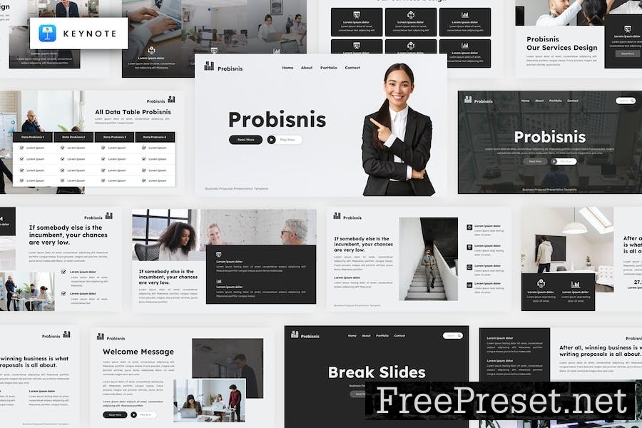 Probisnis - Business Keynote Template VDRHSE4